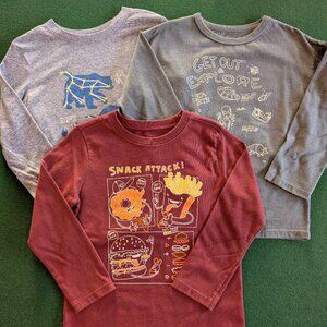 Bundle Boy's Long Sleeve T-shirts 5T 💙